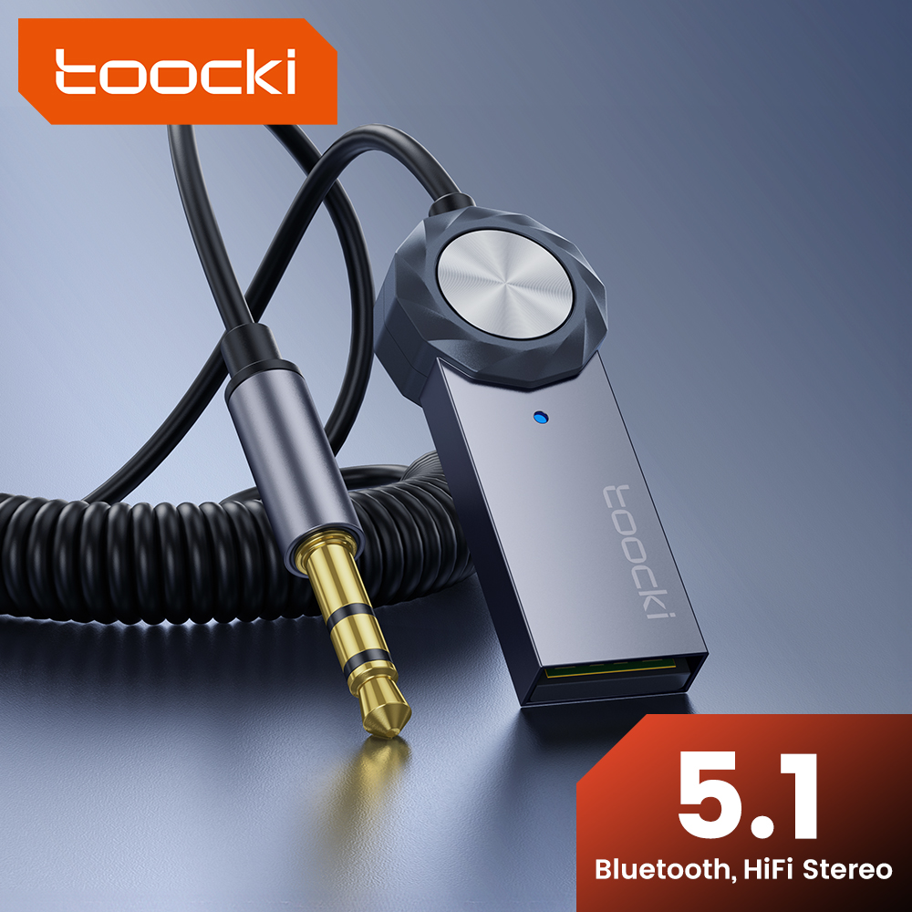 Car Accessories Online - Bluetooth Aux-адаптер TOOCKI, Bluetooth 5,1 5,0,