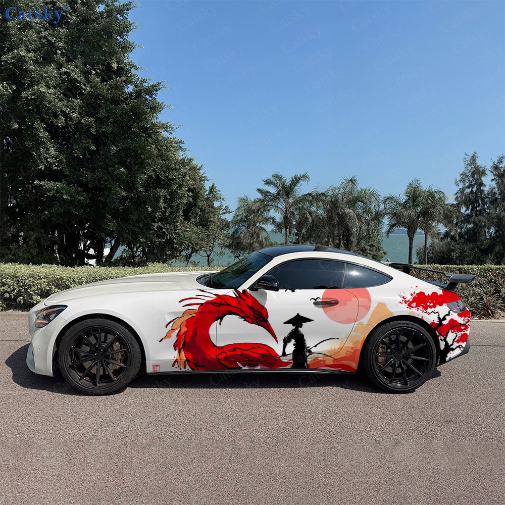 Car Accessories Phoenix - Наклейки на боковые части автомобиля Crimson