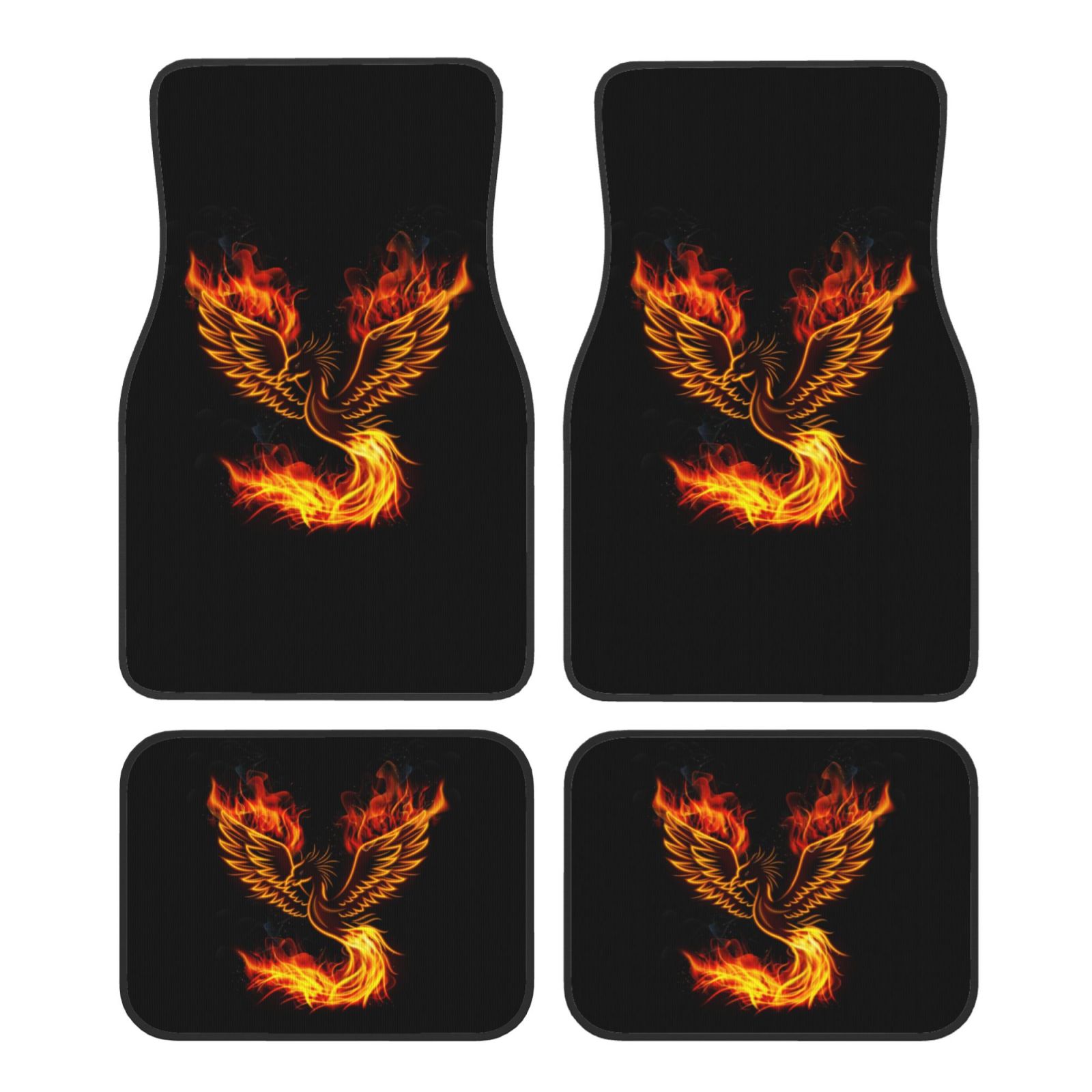 Car Accessories Phoenix - Автомобильные коврики с принтом Flame Bird