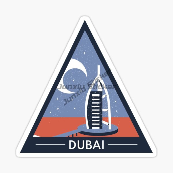 Car Accessories In Dubai - Наклейка на автомобиль с видами Дубая,
