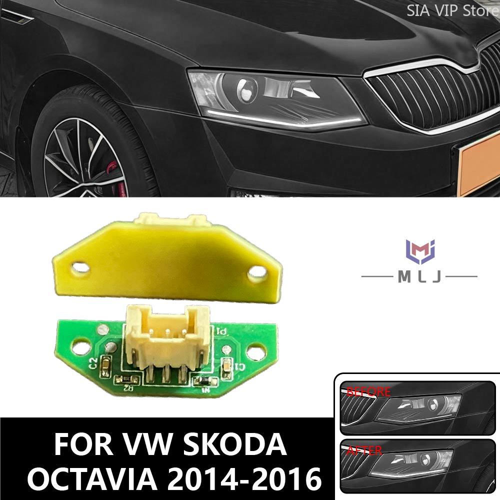 Car Accessories For Road Trip - Для Volkswagen Skoda Octavia 2014-2016: Светодиодный