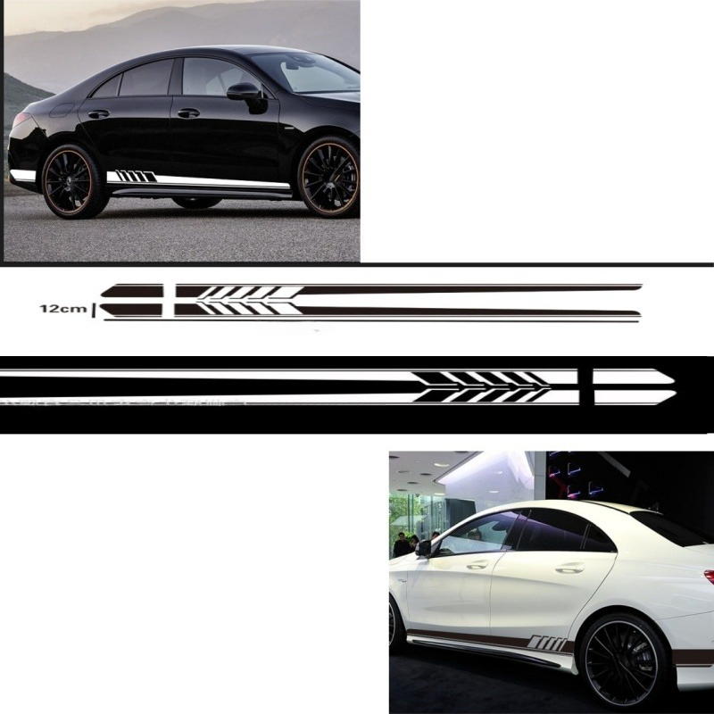 Car Accessories Racing - Виниловая наклейка на боковую полоску автомобиля