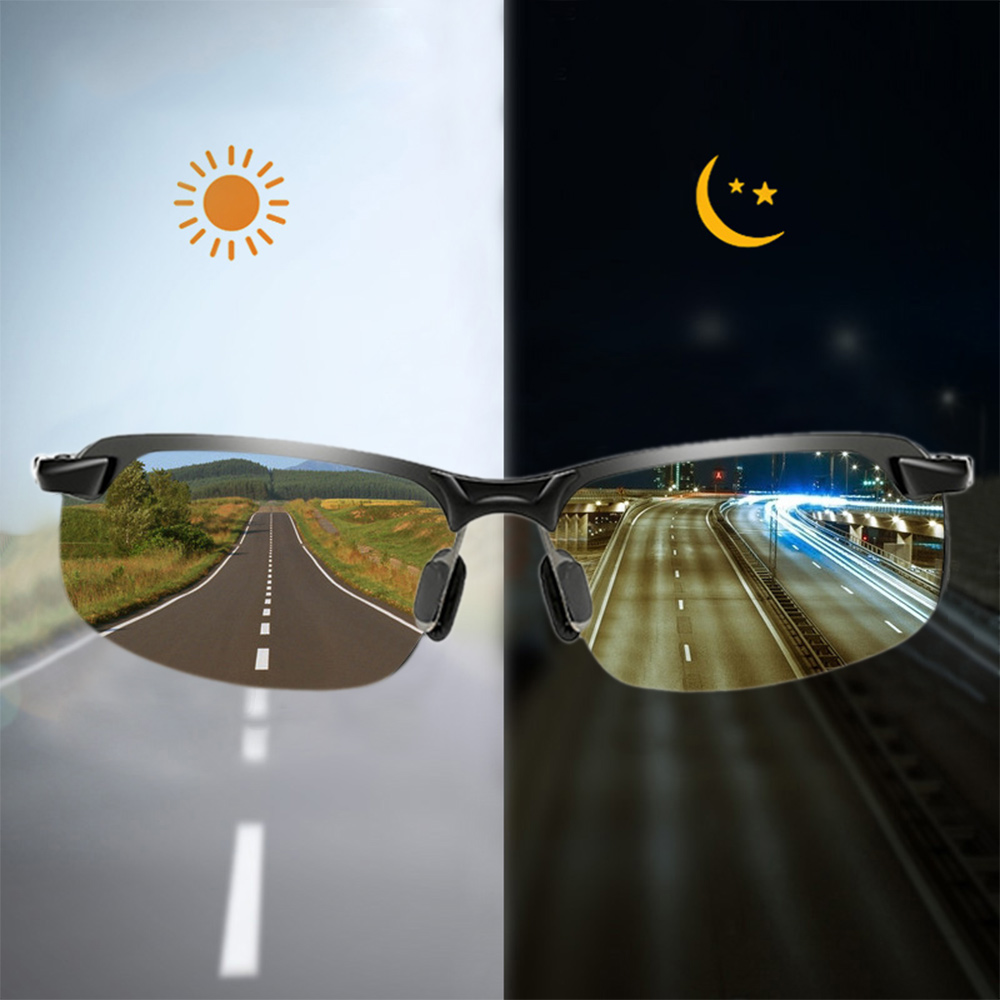 Car Accessories For Night Driving - Очки солнцезащитные мужские фотохромные, поляризационные хамелеоновые