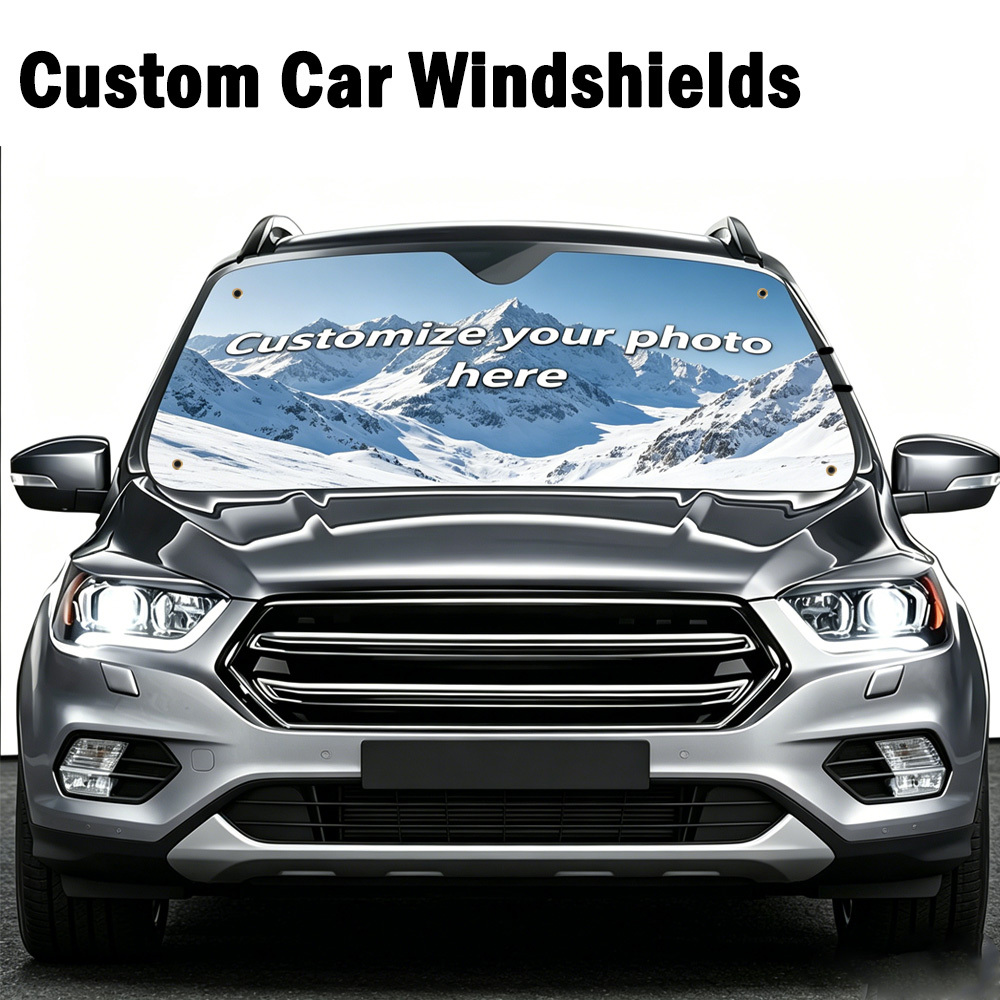 Car Accessories Useful - Персонализированный автомобильный солнцезащитный козырек с вашим