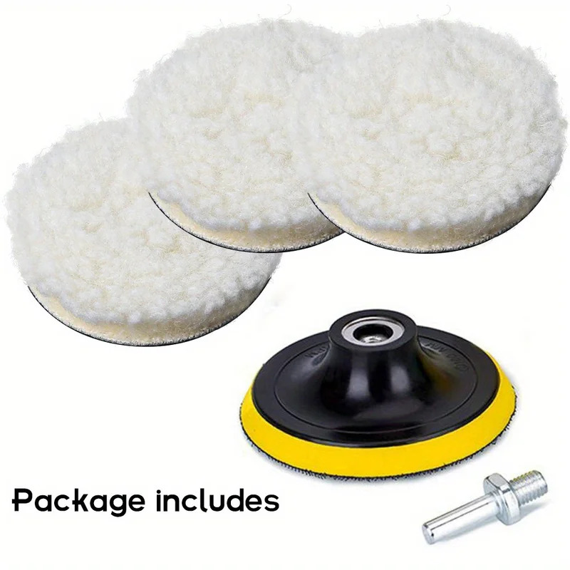 5 шт., 7/6/5/4/3 дюйма, полиро – обзор и цена Car Wax Polishing Pad