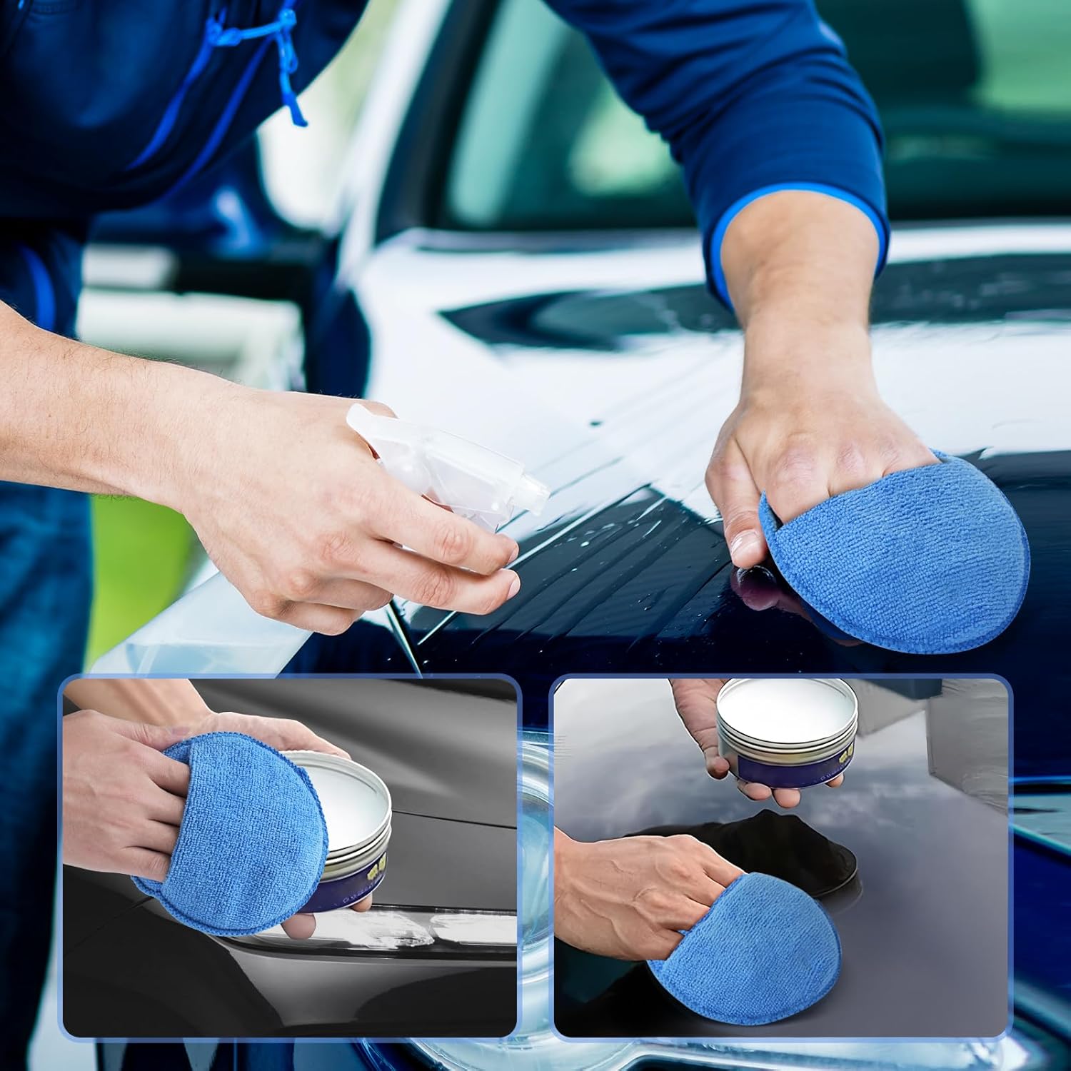 Губка-щетка для автополировки, – обзор и цена Car Wax Polishing Pad