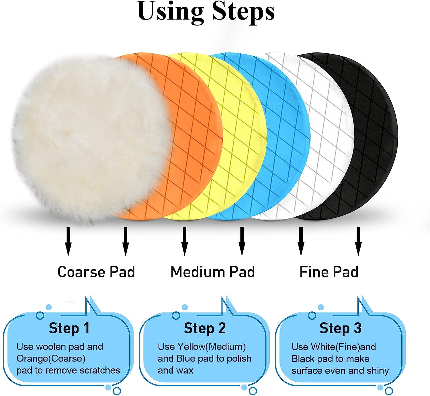 5 упаковок, 6-дюймовые полиров – обзор и цена Car Wax Polishing Pad