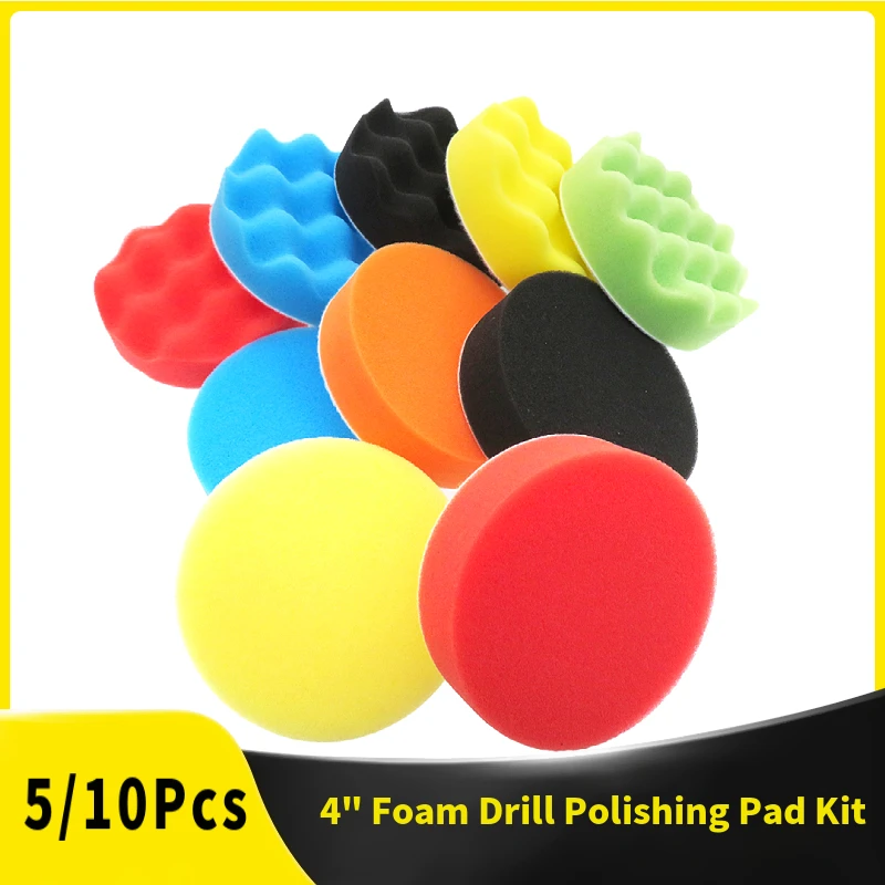 5/10 шт. 4-дюймовая пенопласто – обзор и цена Car Wax Polishing Pad